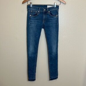 Rag & Bone Blue Ankle Skinny Jeans